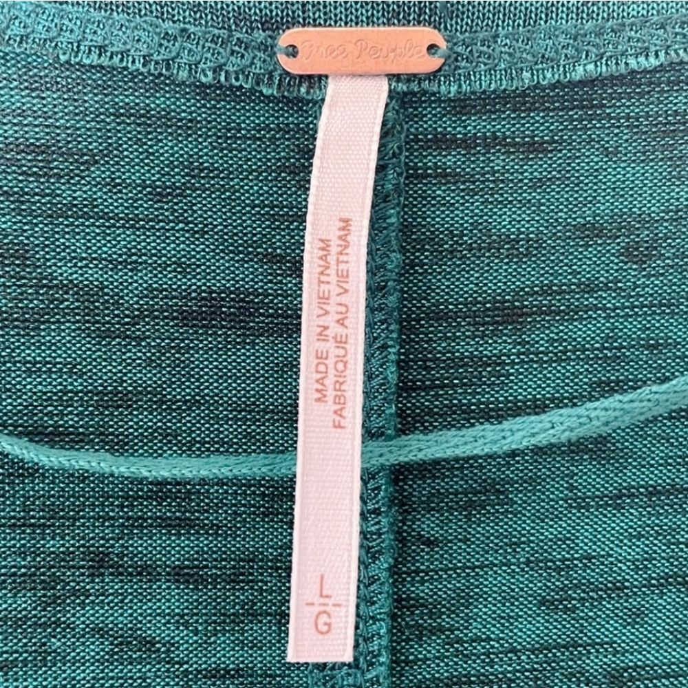 Free People Killer Queen Top in Dark Green - Picture 6 of 7